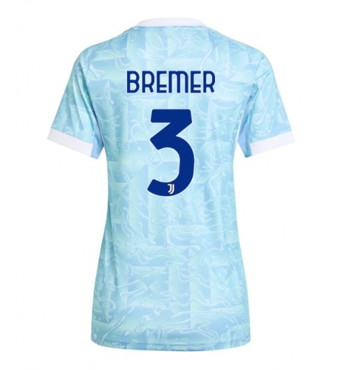 Juventus Gleison Bremer #3 Bortedrakt Dame 2025-26 Korte ermer Juventus Gleison Bremer #3 Bortedrakt Dame 2025-26 Korte ermer